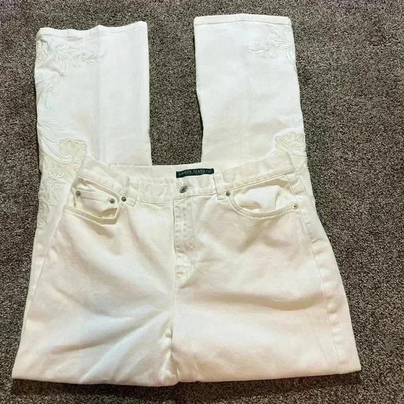 Ralph Lauren vintage embroidered patterned jeans - Picture 1 of 5